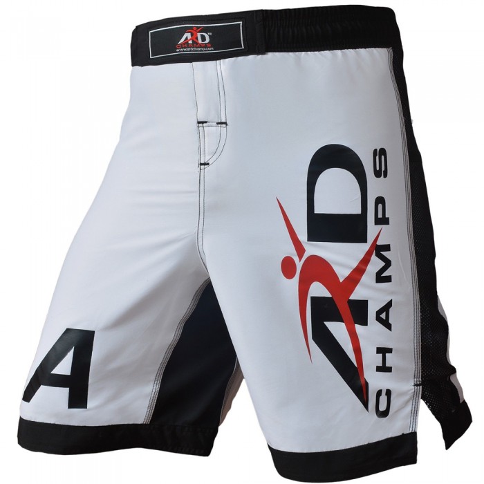 XTreme MMA Fight Shorts UFC Cage Fight Grappling Muay Thai Boxing White XS-3XL